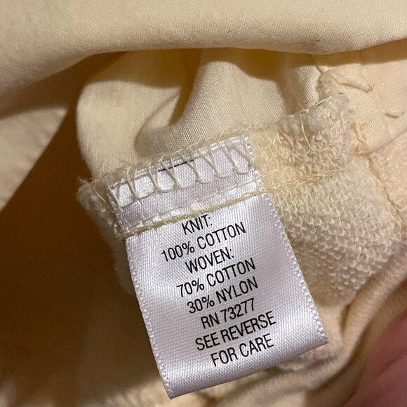 SO SOFT!! Croft & Barrow L Yellow Knit Woven Cotton Zip Button Sweatshirt Jacket - Picture 5 of 15